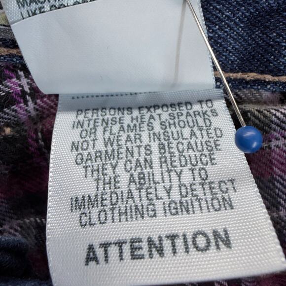 Berne Women Flannel Lined Quarry Jeans Sz 12T Straight Leg Mid Rise Work Outdoor - Picture 4 of 12